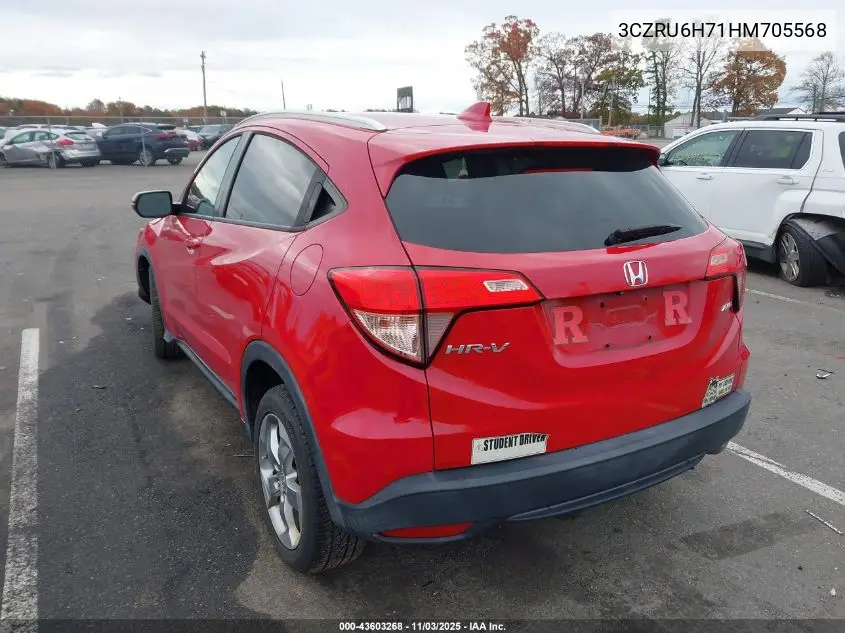 3CZRU6H71HM705568 2017 Honda Hr-V Ex-L