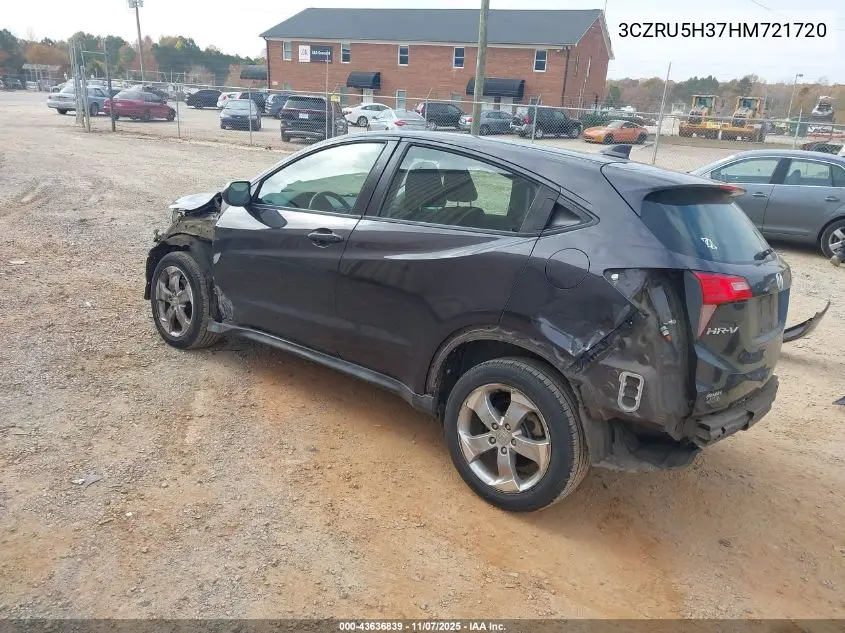 3CZRU5H37HM721720 2017 Honda Hr-V Lx