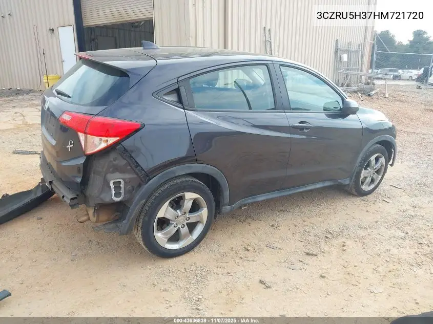 3CZRU5H37HM721720 2017 Honda Hr-V Lx