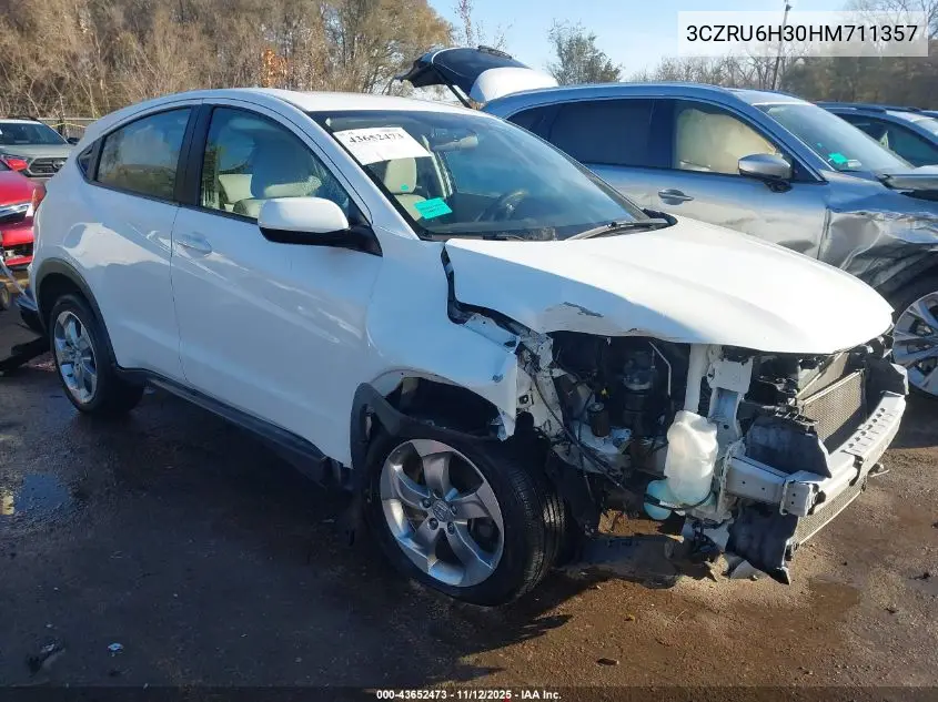 3CZRU6H30HM711357 2017 Honda Hr-V Lx