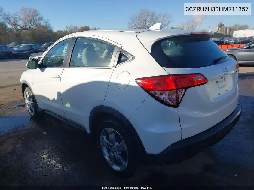 3CZRU6H30HM711357 2017 Honda Hr-V Lx