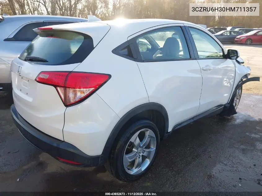 3CZRU6H30HM711357 2017 Honda Hr-V Lx