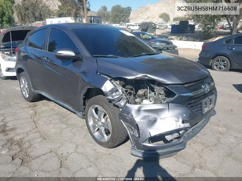 3CZRU5H58HM716608 2017 Honda Hr-V Ex