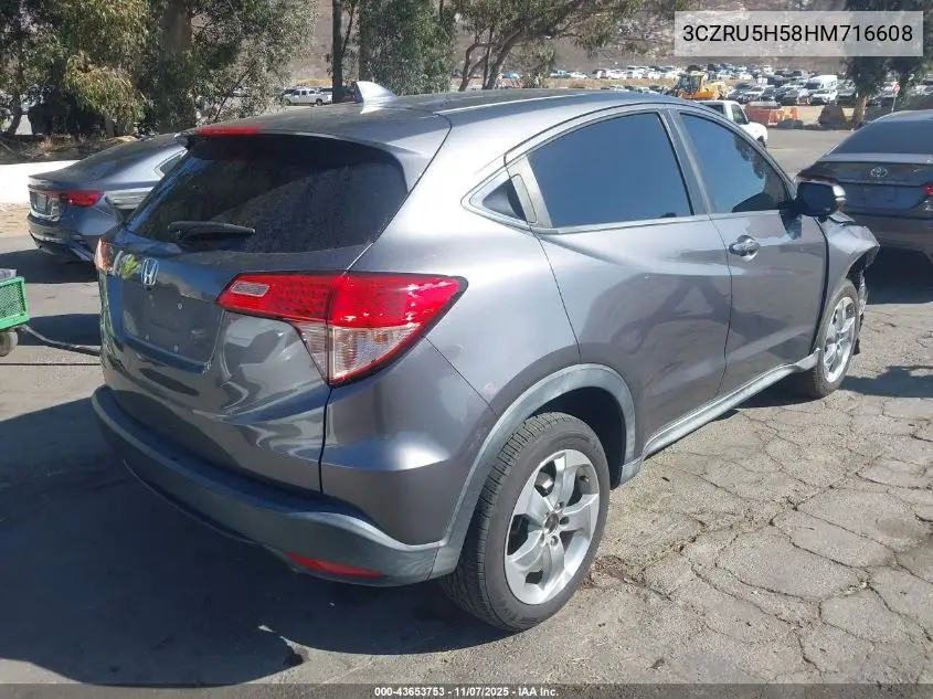 3CZRU5H58HM716608 2017 Honda Hr-V Ex