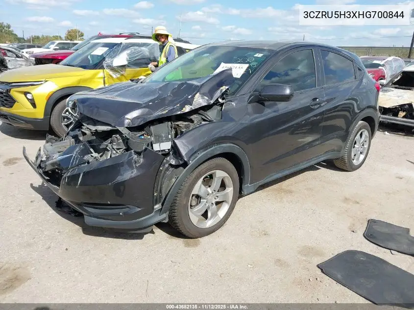 3CZRU5H3XHG700844 2017 Honda Hr-V Lx
