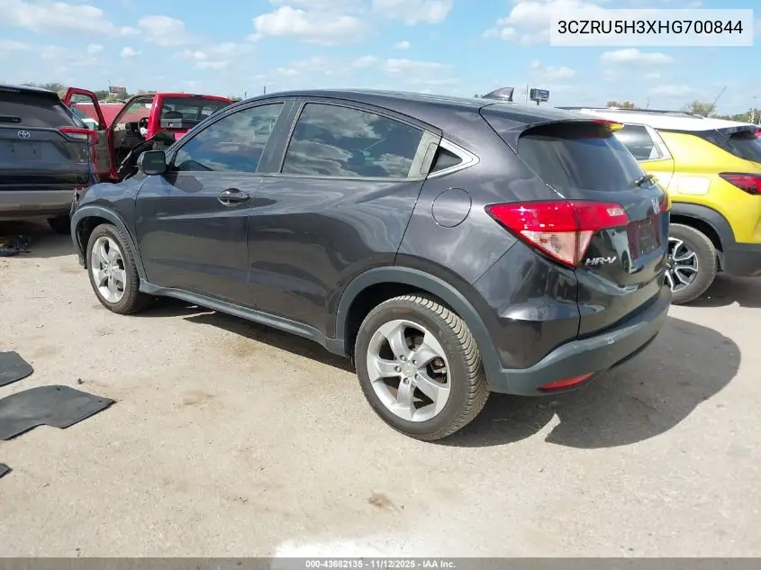 3CZRU5H3XHG700844 2017 Honda Hr-V Lx