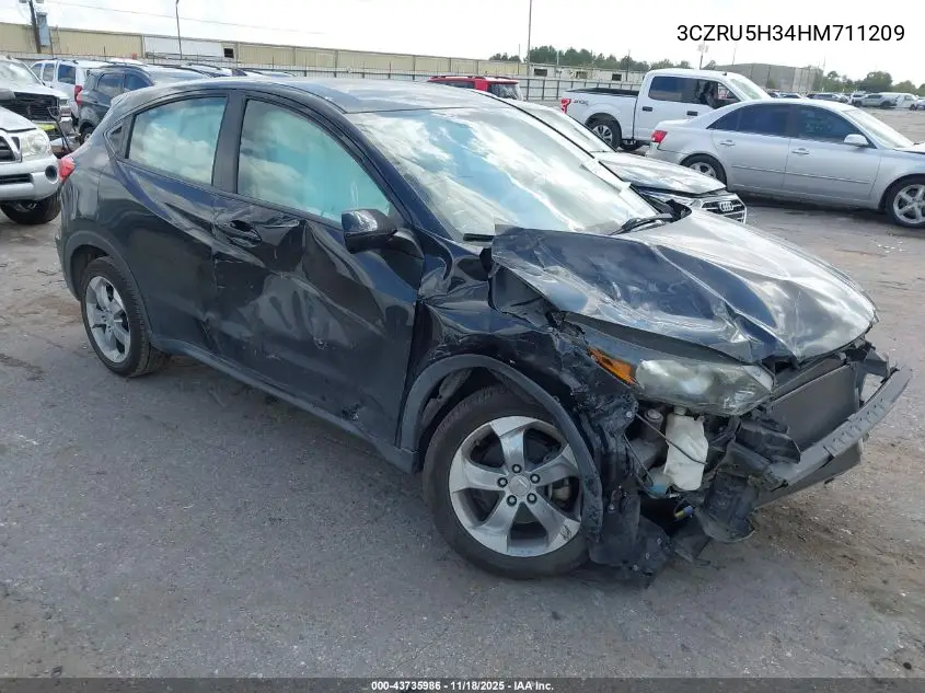 3CZRU5H34HM711209 2017 Honda Hr-V Lx