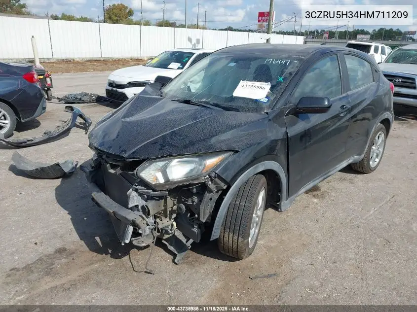 3CZRU5H34HM711209 2017 Honda Hr-V Lx