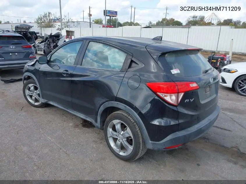 3CZRU5H34HM711209 2017 Honda Hr-V Lx