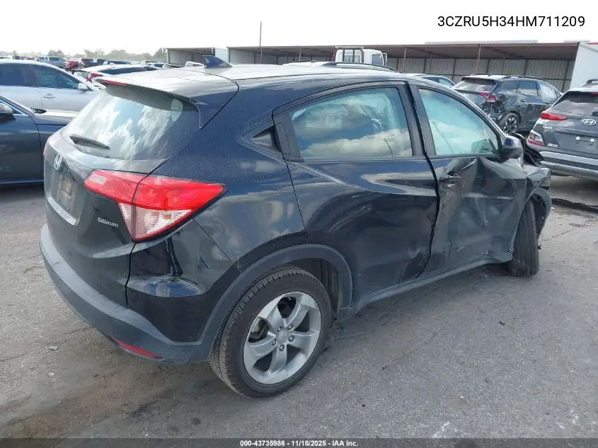 3CZRU5H34HM711209 2017 Honda Hr-V Lx