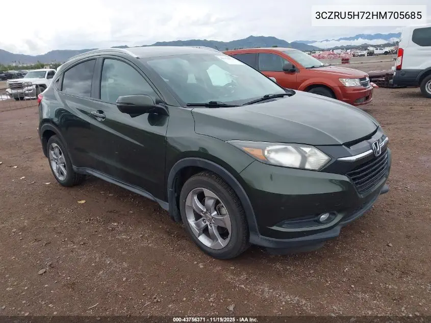 3CZRU5H72HM705685 2017 Honda Hr-V Ex-L