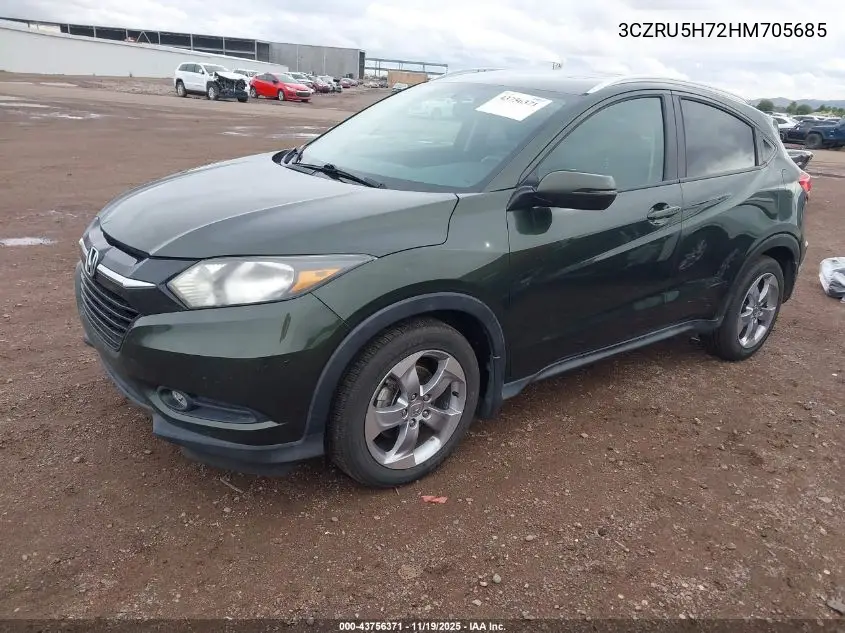 3CZRU5H72HM705685 2017 Honda Hr-V Ex-L