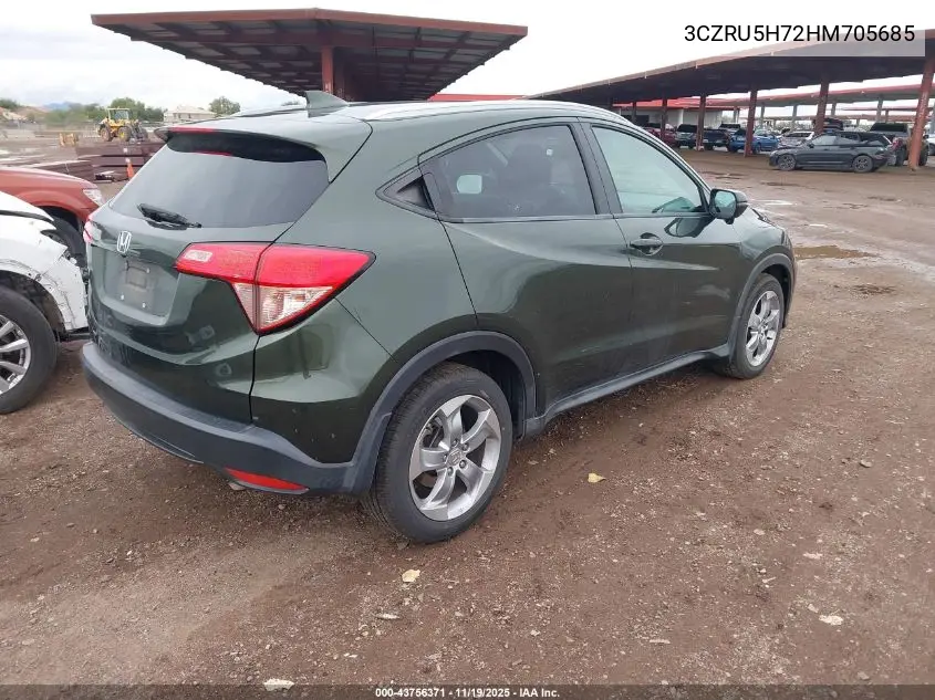 3CZRU5H72HM705685 2017 Honda Hr-V Ex-L