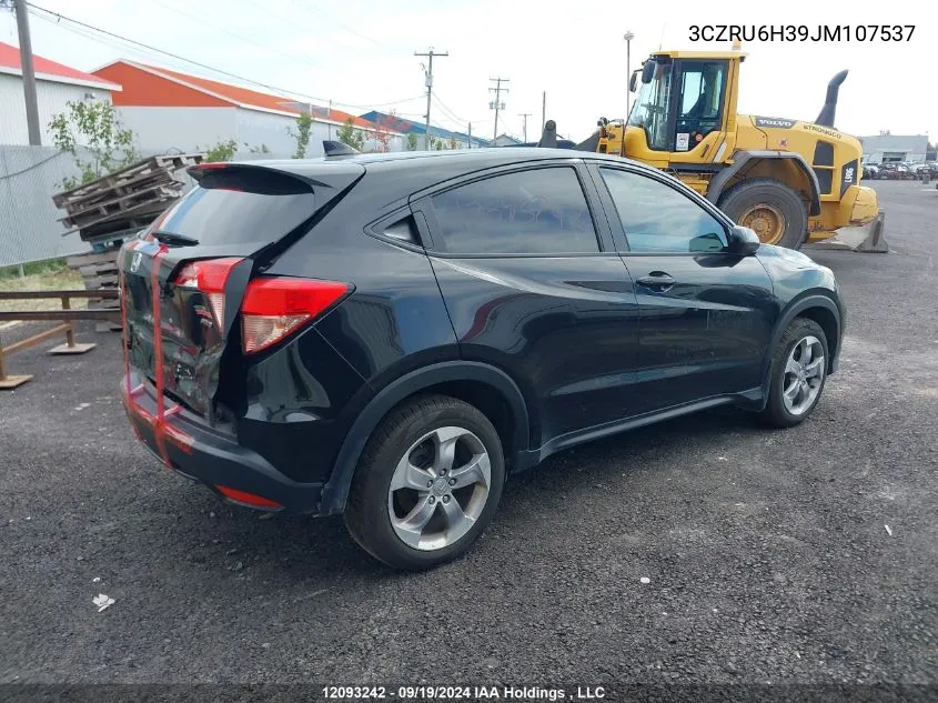 2018 Honda Hr-V VIN: 3CZRU6H39JM107537 Lot: 12093242