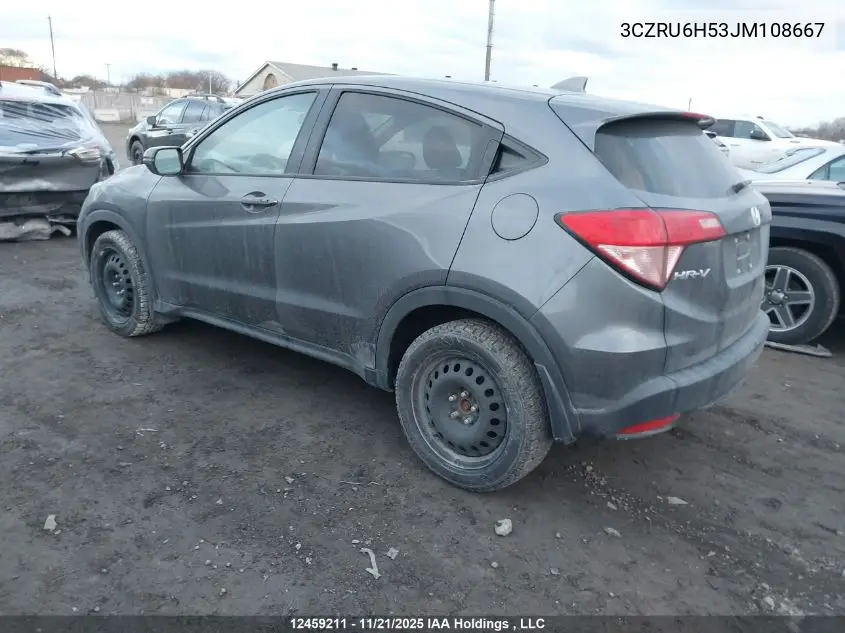 3CZRU6H53JM108667 2018 Honda Hr-V Ex