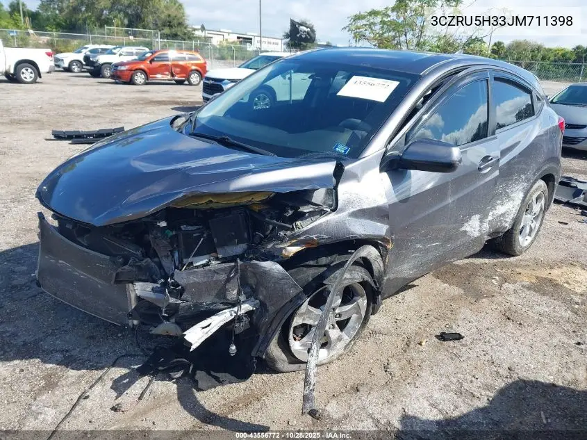3CZRU5H33JM711398 2018 Honda Hr-V Lx