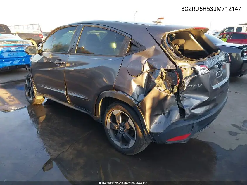 3CZRU5H53JM712147 2018 Honda Hr-V Ex