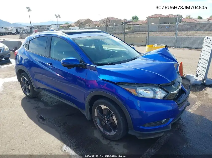 3CZRU6H78JM704505 2018 Honda Hr-V Ex-L