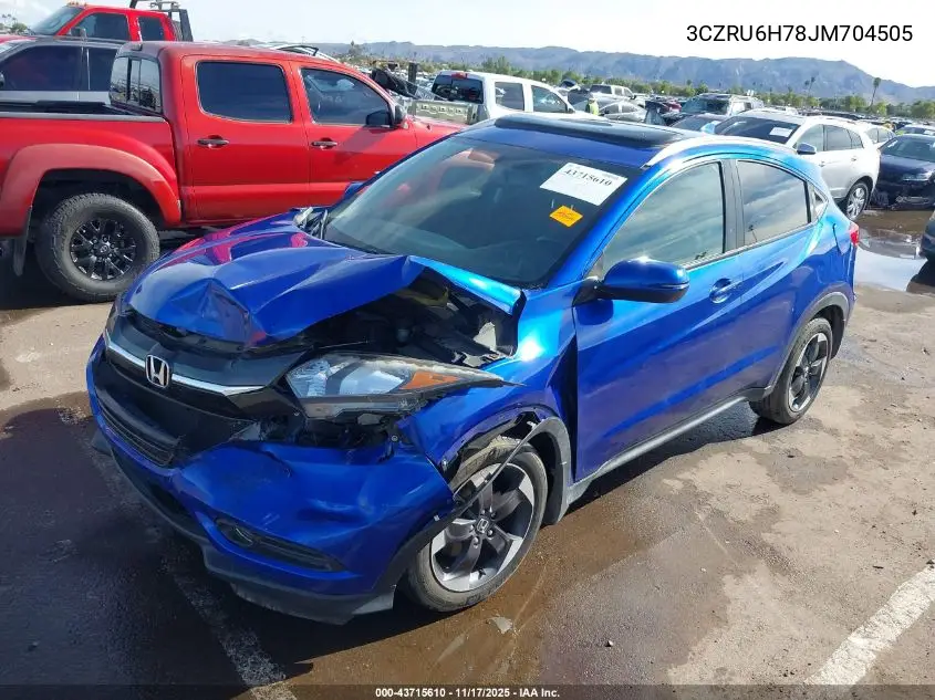 3CZRU6H78JM704505 2018 Honda Hr-V Ex-L