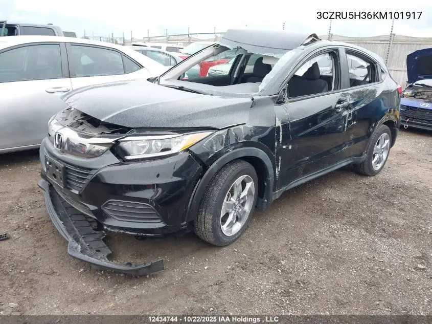 3CZRU5H36KM101917 2019 Honda Hr-V Lx