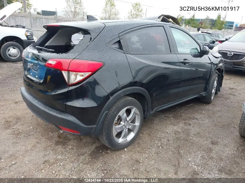 3CZRU5H36KM101917 2019 Honda Hr-V Lx