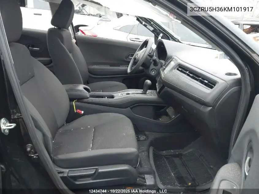 3CZRU5H36KM101917 2019 Honda Hr-V Lx