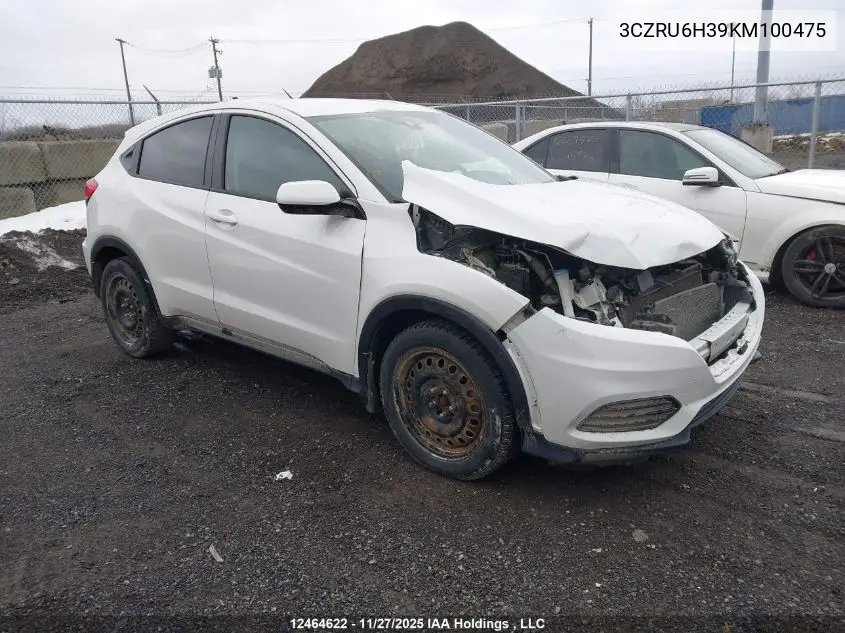 3CZRU6H39KM100475 2019 Honda Hr-V Lx