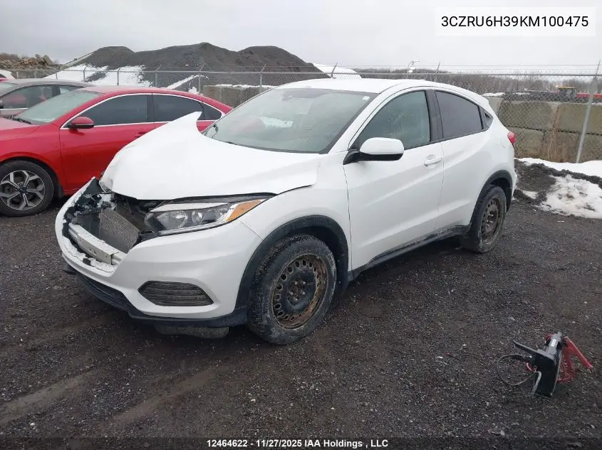 3CZRU6H39KM100475 2019 Honda Hr-V Lx