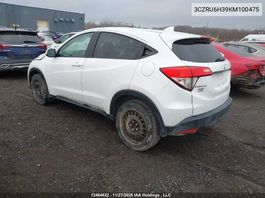 3CZRU6H39KM100475 2019 Honda Hr-V Lx
