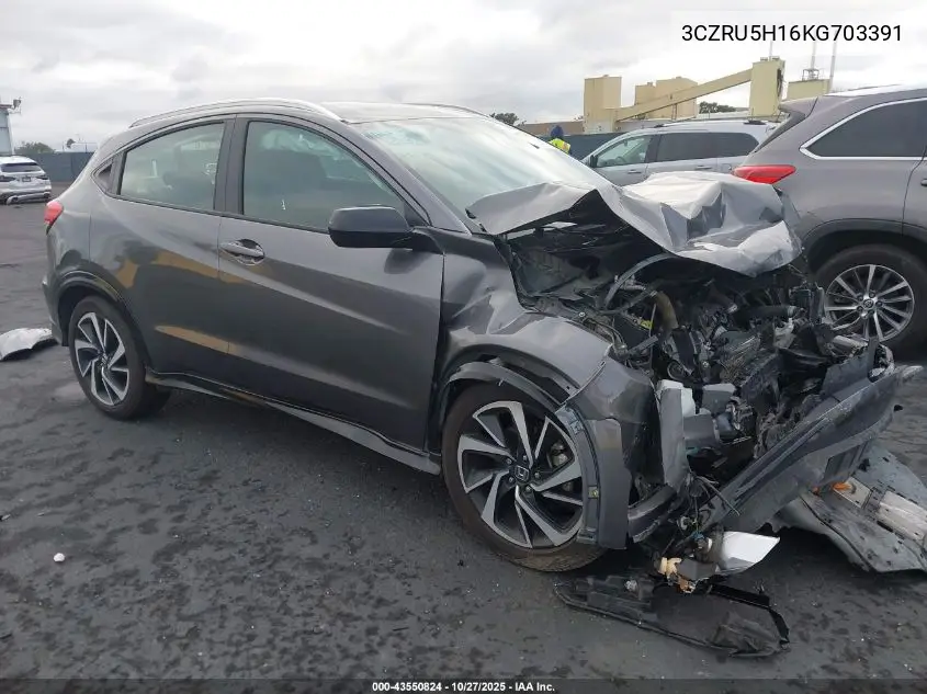 3CZRU5H16KG703391 2019 Honda Hr-V Sport