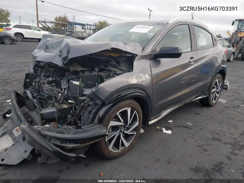 3CZRU5H16KG703391 2019 Honda Hr-V Sport