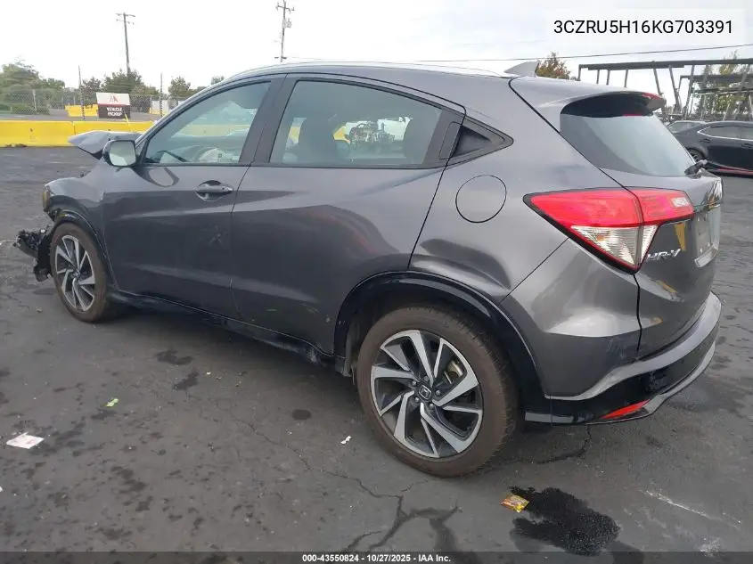 3CZRU5H16KG703391 2019 Honda Hr-V Sport