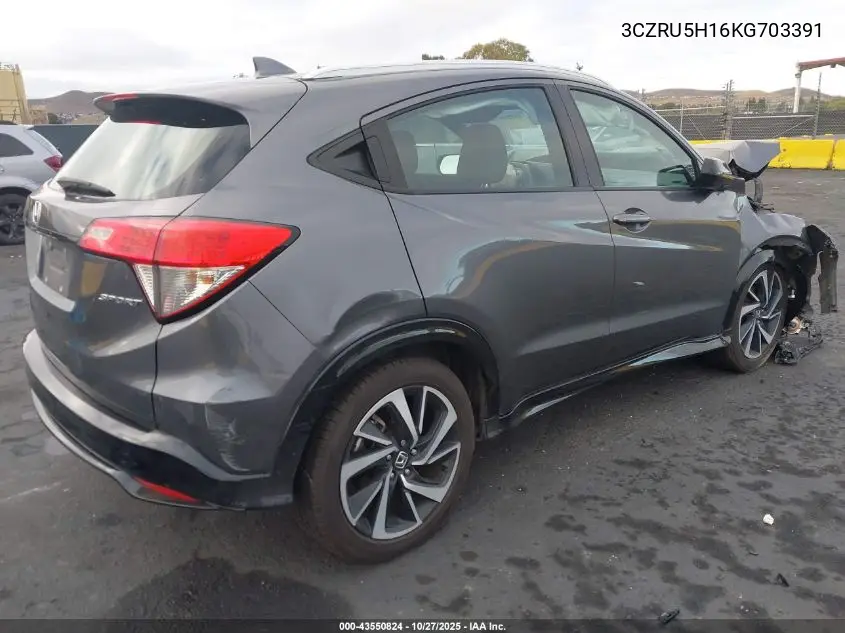 3CZRU5H16KG703391 2019 Honda Hr-V Sport