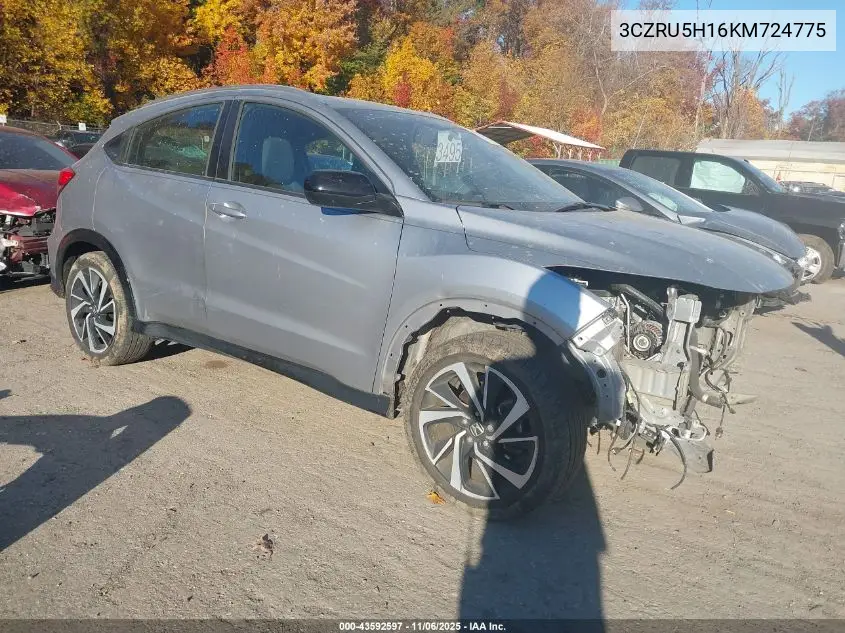 3CZRU5H16KM724775 2019 Honda Hr-V Sport