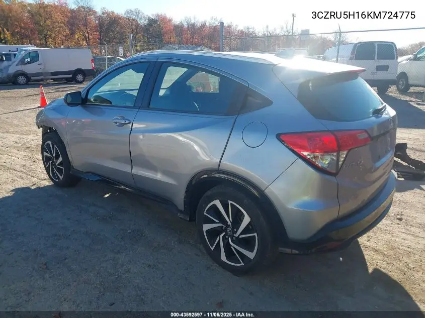 3CZRU5H16KM724775 2019 Honda Hr-V Sport