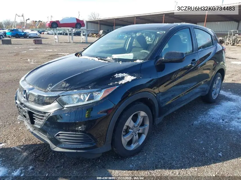 3CZRU6H32KG734483 2019 Honda Hr-V Lx