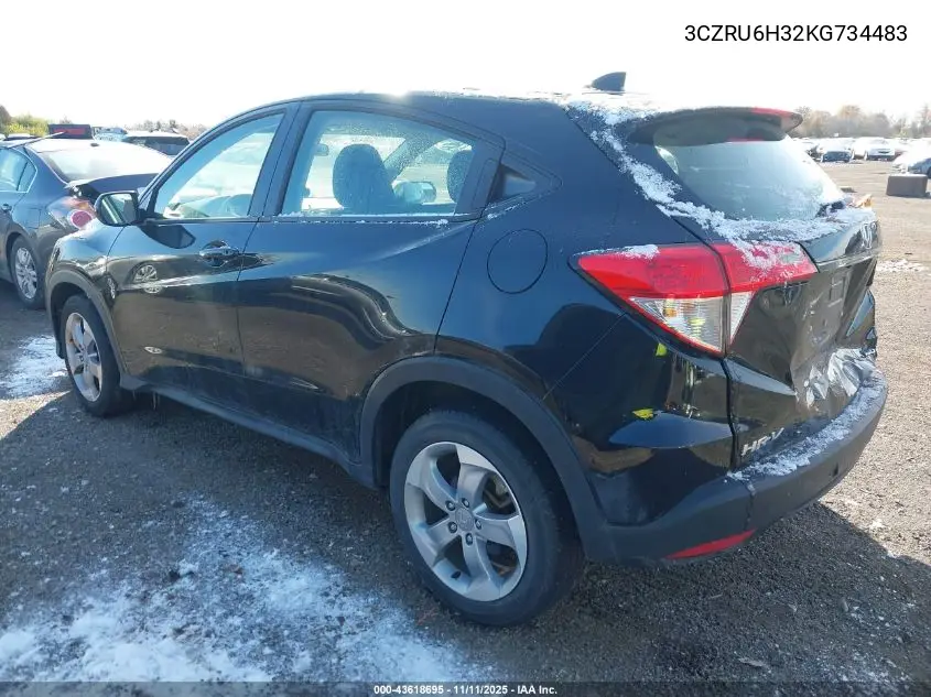 3CZRU6H32KG734483 2019 Honda Hr-V Lx