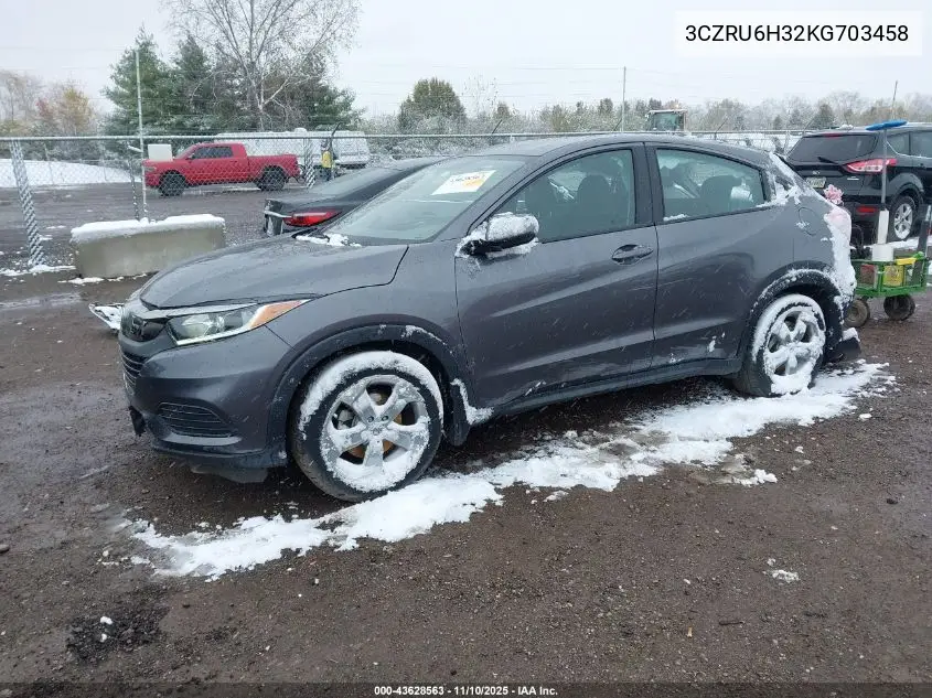 3CZRU6H32KG703458 2019 Honda Hr-V Lx