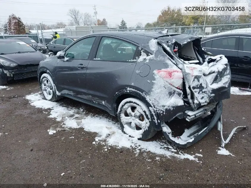 3CZRU6H32KG703458 2019 Honda Hr-V Lx