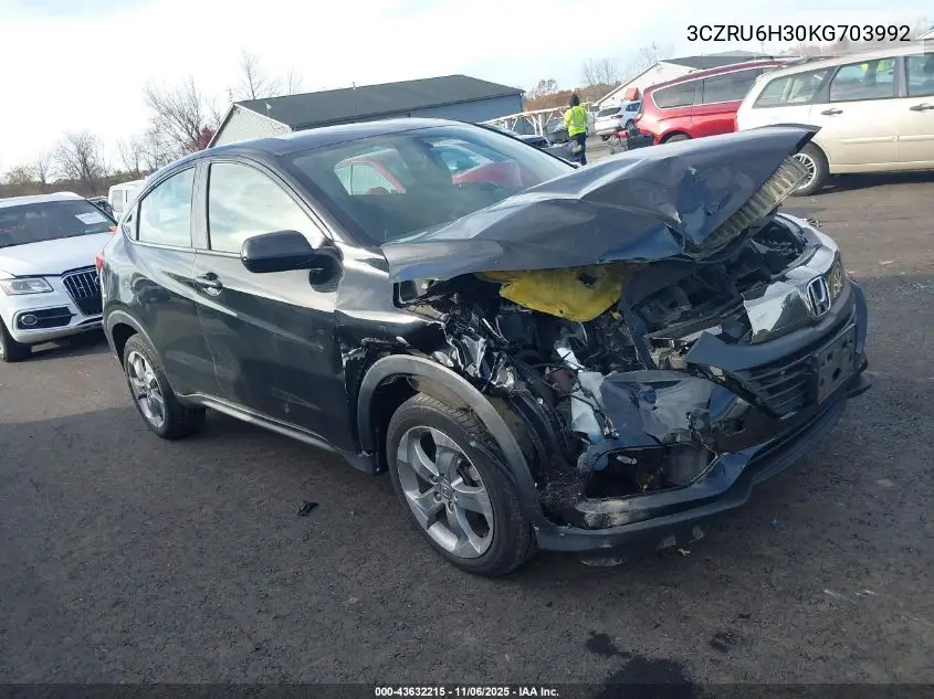 3CZRU6H30KG703992 2019 Honda Hr-V Lx