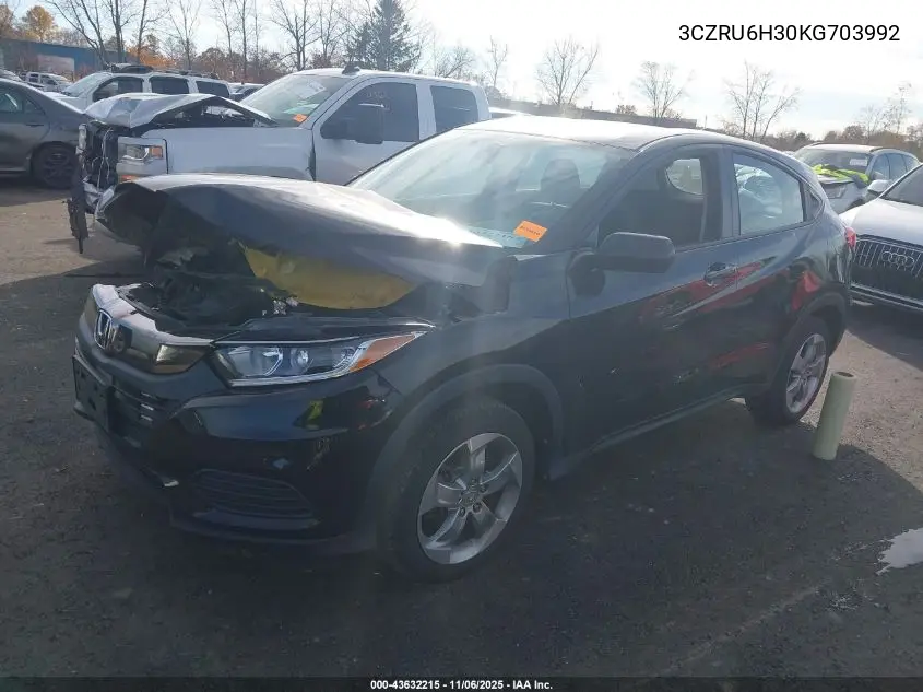 3CZRU6H30KG703992 2019 Honda Hr-V Lx