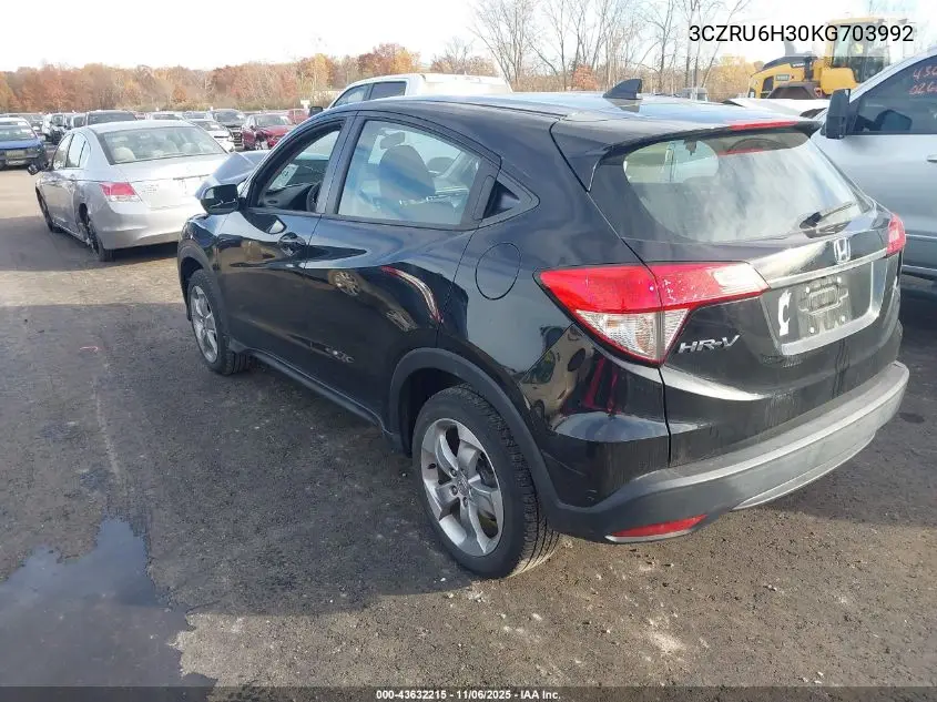 3CZRU6H30KG703992 2019 Honda Hr-V Lx