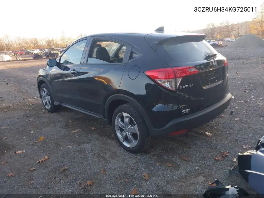 3CZRU6H34KG725011 2019 Honda Hr-V Lx