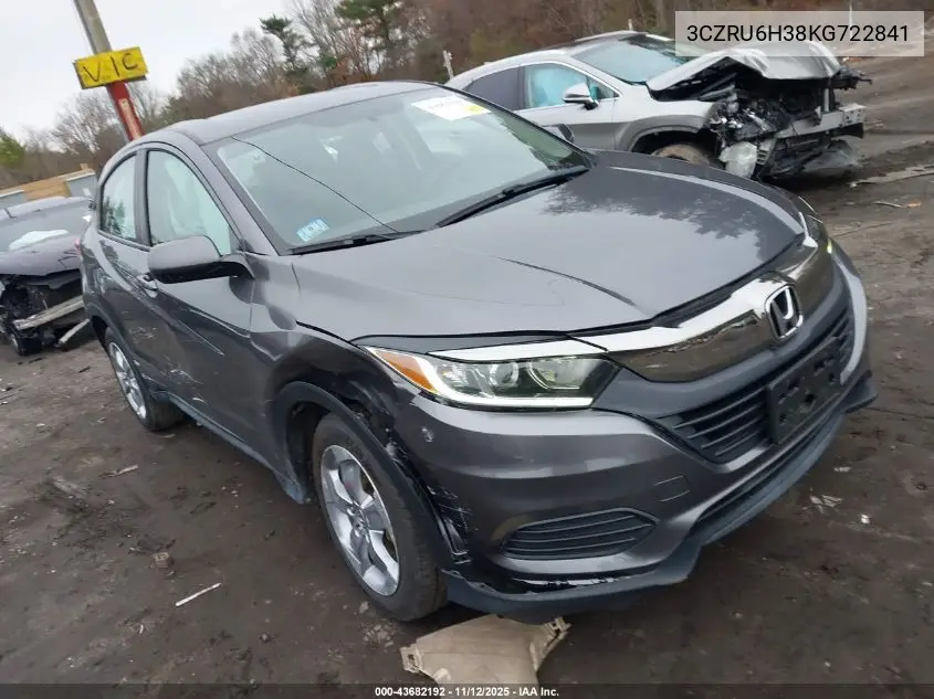 3CZRU6H38KG722841 2019 Honda Hr-V Lx