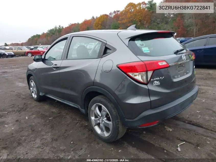 3CZRU6H38KG722841 2019 Honda Hr-V Lx