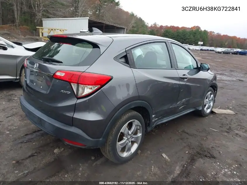 3CZRU6H38KG722841 2019 Honda Hr-V Lx