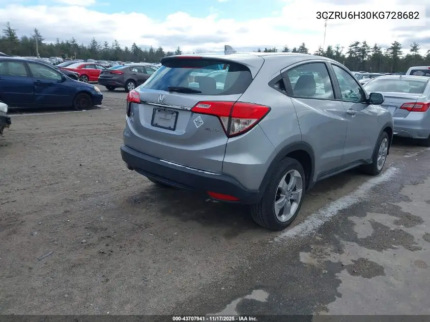 3CZRU6H30KG728682 2019 Honda Hr-V Lx