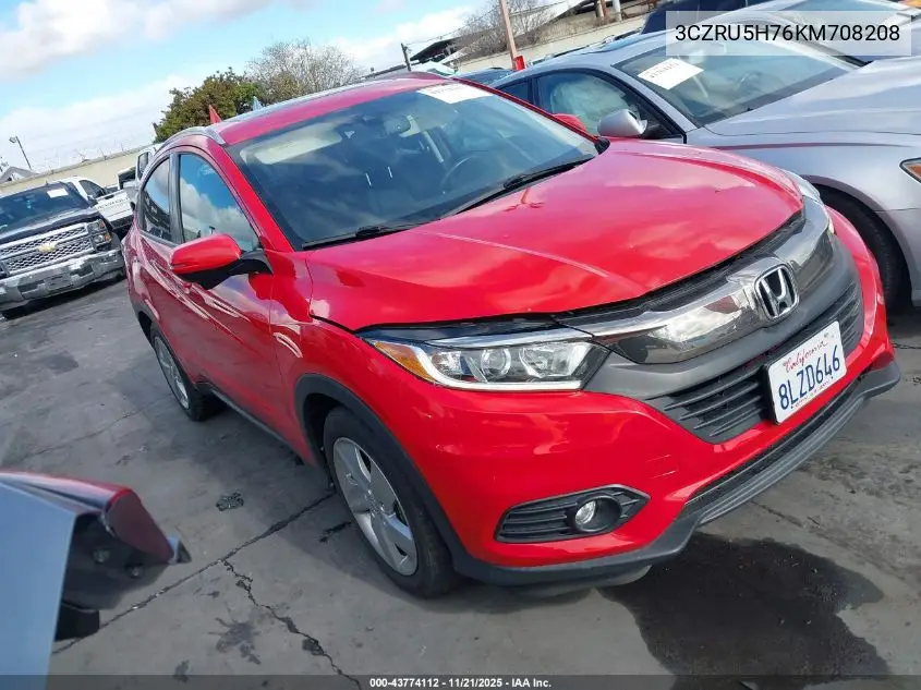 3CZRU5H76KM708208 2019 Honda Hr-V Ex-L
