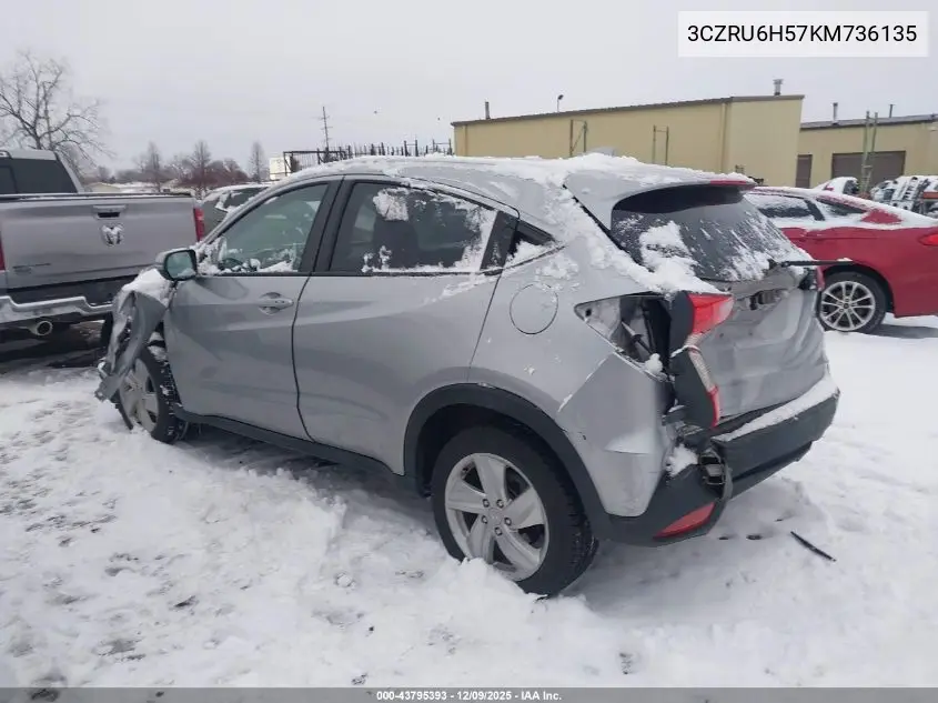 3CZRU6H57KM736135 2019 Honda Hr-V Ex