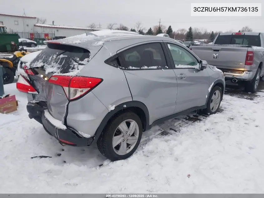 3CZRU6H57KM736135 2019 Honda Hr-V Ex